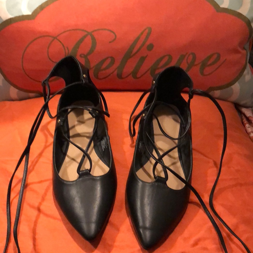 Black old navy flats